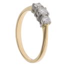 18ct Yellow Gold 0.50ct Diamond Trilogy Ring