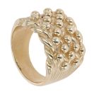 9ct Yellow Gold Five Row Keeper Ring