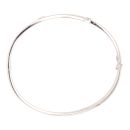 9ct White Gold Cubic Zirconia Hinged Bangle
