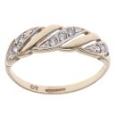 9ct Yellow Gold Cubic Zirconia Fancy Ring