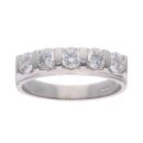 18ct White Gold 1.00ct Diamond Five Stone Ring