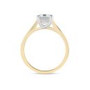 18ct Yellow Gold 2.00ct Emerald Cut Diamond Solitaire Ring G VS And Lab Grown