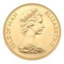1973 Elizabeth II Decimal Portrait Isle Of Man Quintuple Sovereign Coin