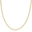 9ct Yellow Gold Beaded Chain 22"