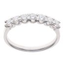 Platinum 1.00ct Brilliant Cut Lab Grown Diamond Seven Stone Ring