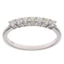 18ct White Gold 0.33ct Brilliant Cut Diamond Seven Stone Eternity Ring