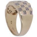 9ct Yellow Gold 0.25ct Diamond Signet Ring