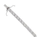 18ct White Gold 3.71ct Brilliant Cut Diamond Tennis Bracelet 7"