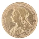 1893 Victoria Old Head UK Full Sovereign Coin