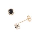 9ct Yellow Gold Sapphire Stud Earrings