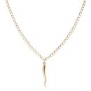 9ct Yellow Gold Horn Of Plenty Pendant and Chain 20"