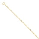 9ct Yellow Gold Twist Curb Bracelet 7.5"