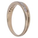 9ct Yellow Gold 0.10ct Brilliant Cut Diamond Wishbone Ring