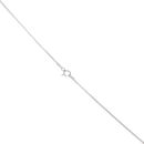 Silver Cubic Zirconia Green Stone Pendant and Chain 18" by Icesia