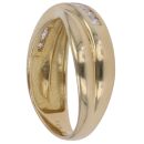 18ct Yellow Gold 0.25ct Brilliant Cut Diamond Crossover Ring