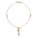 22ct Yellow and White Gold Tassel Fancy Bracelet 7"