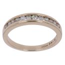 9ct Yellow Gold 0.40ct Brilliant Cut Diamond Half Eternity Ring