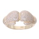 9ct Yellow Gold Cubic Zirconia Boxing Glove Ring