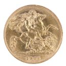 1911 George V Large Head UK Half Sovereign Coin