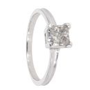 18ct White Gold 0.71ct Princess Cut Diamond Solitaire Ring