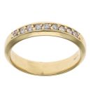 18ct Yellow Gold 0.20ct Diamond Eternity Ring