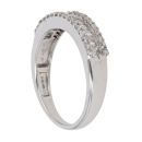 18ct White Gold 0.50ct Brilliant and Baguette Cut Diamond Fancy Ring