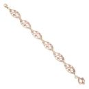 9ct Yellow and Rose Gold Tree Of Life Bracelet 8"