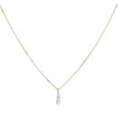 18ct Yellow Gold 0.30ct Diamond Trilogy Pendant and Chain 16"