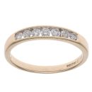 9ct Yellow Gold 0.25ct Brilliant Cut Diamond Eternity Ring