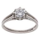 18ct White Gold 0.75ct Brilliant Cut Diamond Solitaire Ring