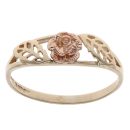 9ct Yellow and Rose Gold Leaf Fancy Ring