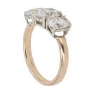 9ct Yellow Gold Cubic Zirconia Three Stone Ring