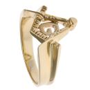 9ct Yellow Gold Masonic 'G' Ring
