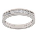 Platinum 0.33ct Brilliant Cut Diamond Half Eternity Ring