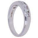 18ct White Gold 1.00ct Brilliant Cut Diamond Half Eternity Ring