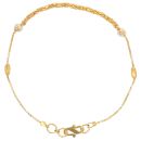 22ct Yellow And White Gold Fancy Bracelet 7"