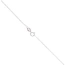 9ct White Gold 0.50ct Lab Grown Princess Cut Diamond Solitaire Pendant and Chain 18"