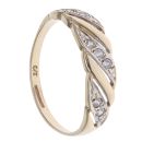 9ct Yellow Gold Cubic Zirconia Fancy Ring