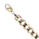 9ct Yellow Gold Curb Bracelet 9"