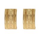 22ct Yellow Gold Grain Dot Stud Earrings