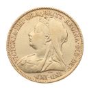 1897 Victoria Old Head UK Half Sovereign Coin