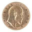 1905 Edward VII Large Head Australia Full Sovereign Coin