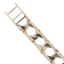 9ct Yellow Gold Texture Curb Bracelet 8.5"
