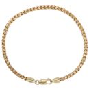 9ct Yellow Gold Gold Foxtail Fancy Bracelet 8"