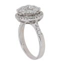 18ct White Gold 1.99ct Brilliant Cut Diamond Cluster Ring