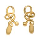 22ct Yellow Gold Fancy Stud Earrings
