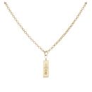 9ct Yellow Gold Ingot Pendant And Chain 18"