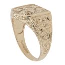 9ct Yellow Gold Three Lions England Shield Ring