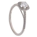 9ct White Gold 0.70ct Brilliant Cut Lab Grown Diamond Cluster Ring