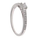 9ct White Gold 0.25ct Brilliant Cut Diamond Solitaire Ring